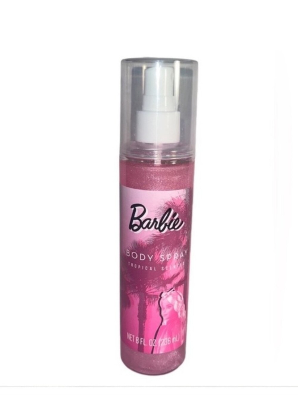 Barbie Pink Shimmer Body Spray Tropical Scented 8 Oz
